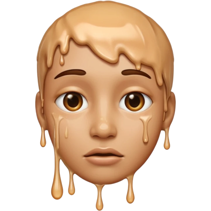 Dripping Human Face emoji