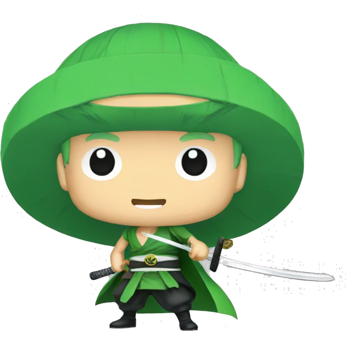Zoro from one piece with shusui sword emoji