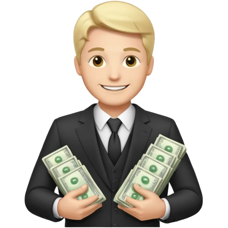 RICH MAN WITH INFINETE MONEY emoji