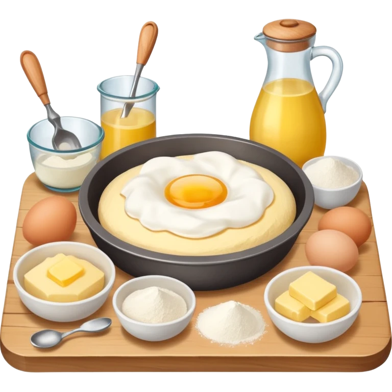 baking ingredients before preparation emoji
