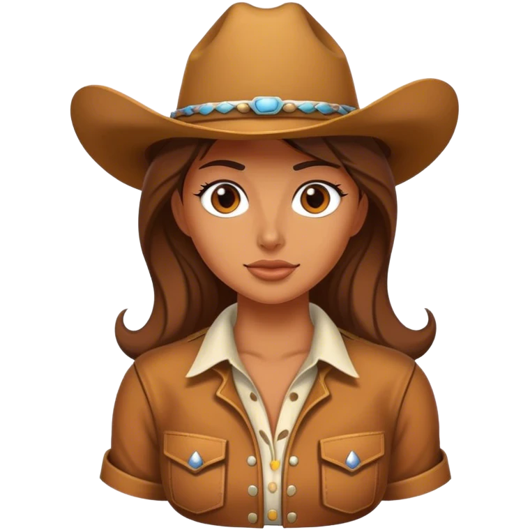 Cowboy girl emoji