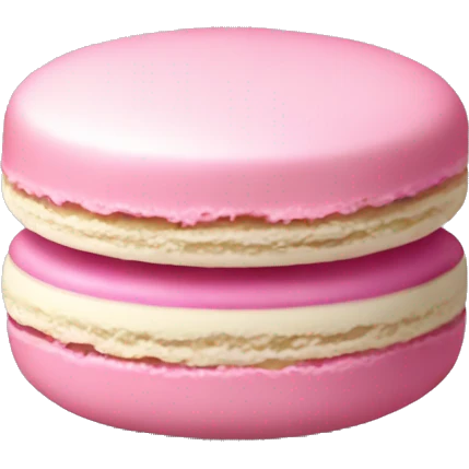 Pastel pink macaroon  emoji
