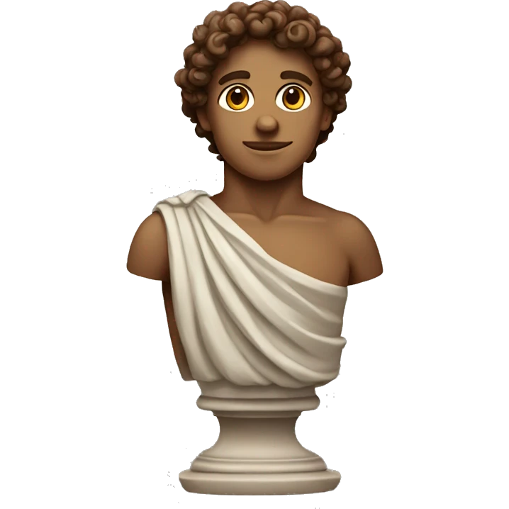 greek statue with brown curls emoji