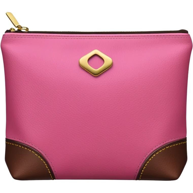 pink and brown modern makeup bag emoji