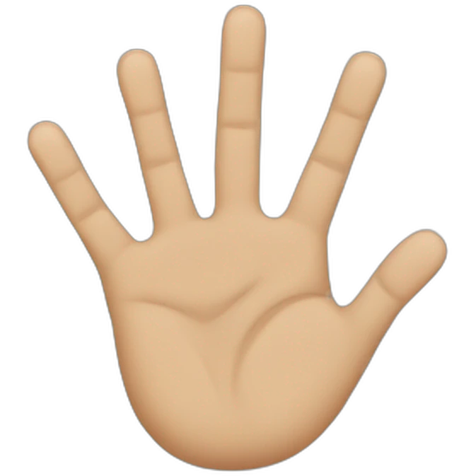 hand with six fingers emoji
