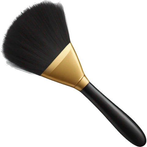Black make up brush emoji