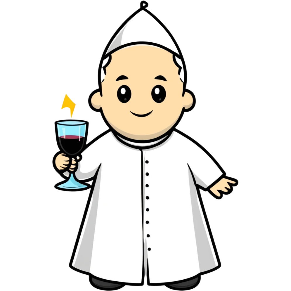 pope partying emoji