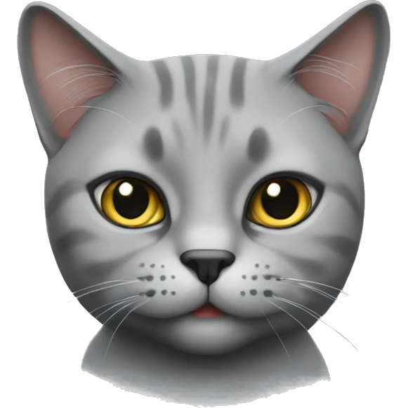 British cat grey emoji