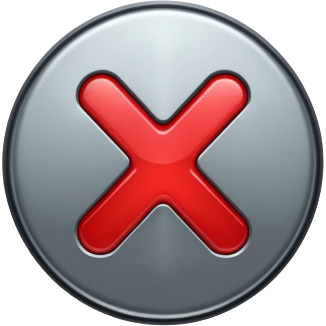 x button emoji