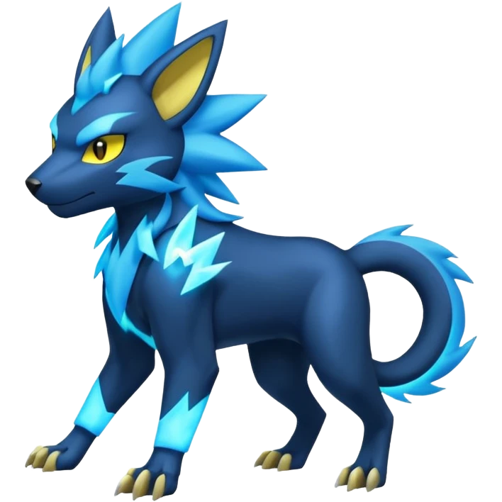 Electric Tynamo-Manectric-Luxray-Electrike-Pokémon-Fakémon-fusion emoji