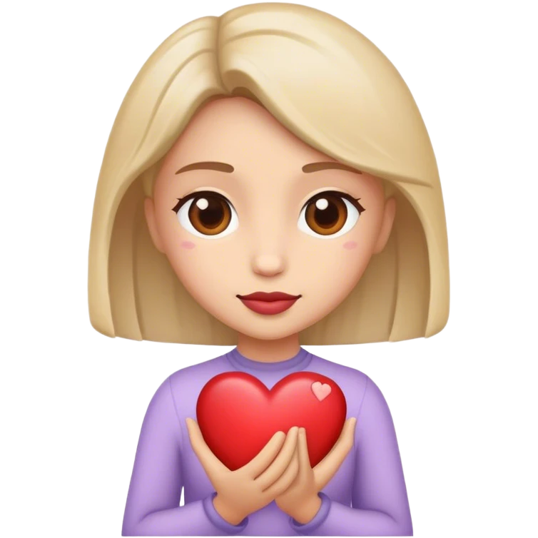 Lila heart emoji