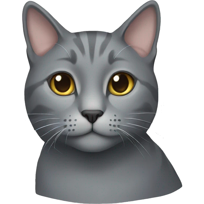 Grey cat emoji