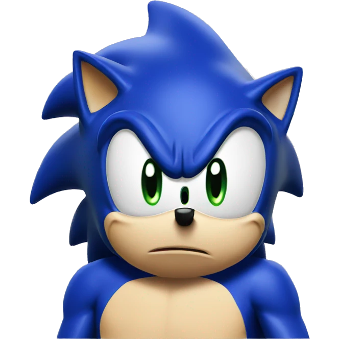 annoyed sonic emoji