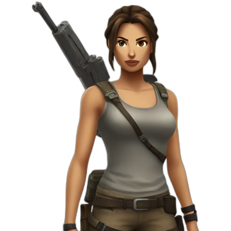 Lara Croft emoji