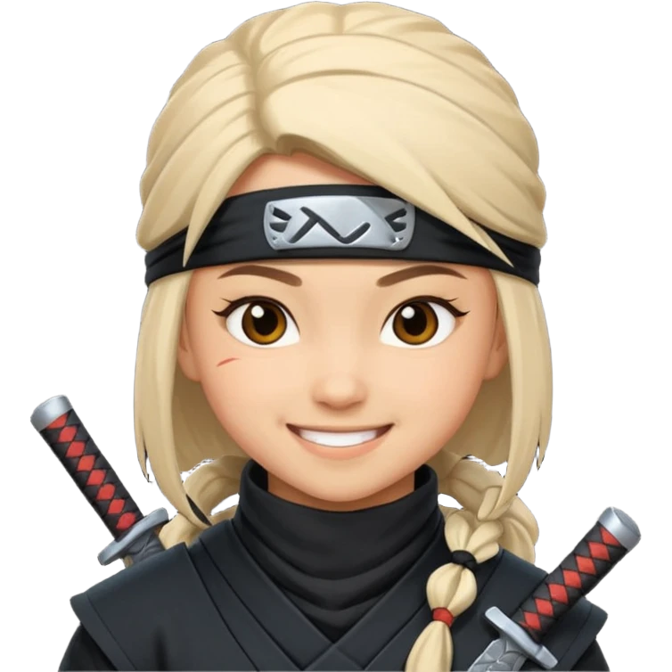 i need girl ninja smile emoji