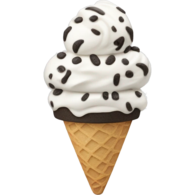 COOKIES AND CREAM ICE CREAM emoji