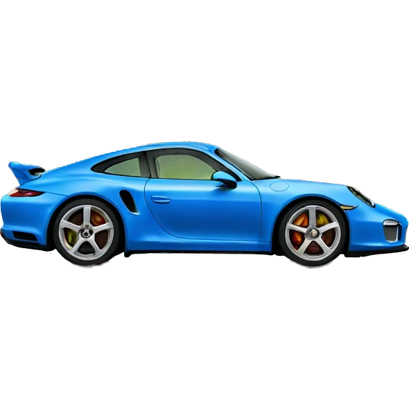 Blue porshe emoji