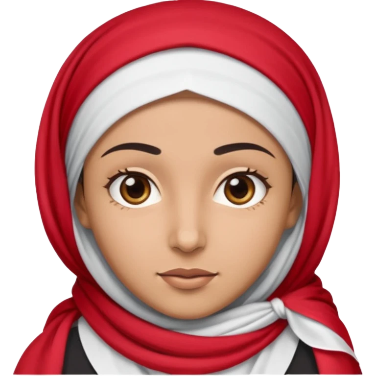 Arab with red and white headscarf emoji