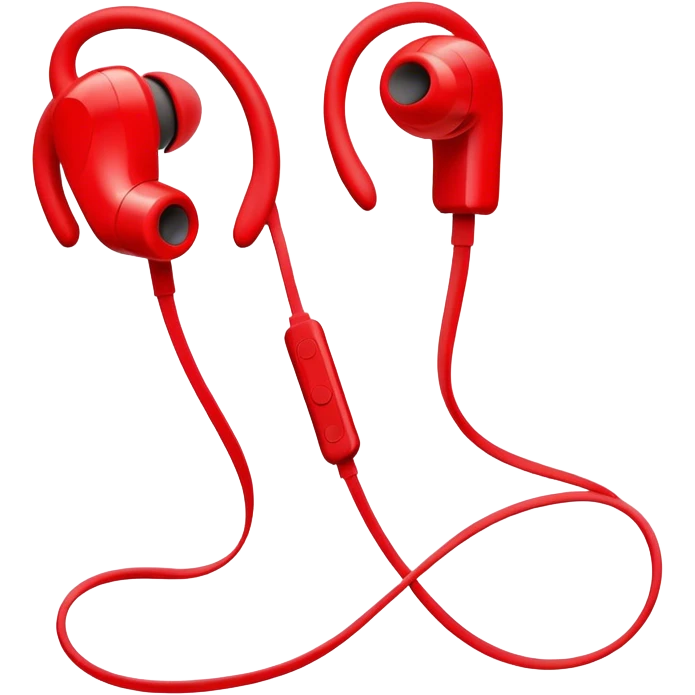 earbuds red emoji