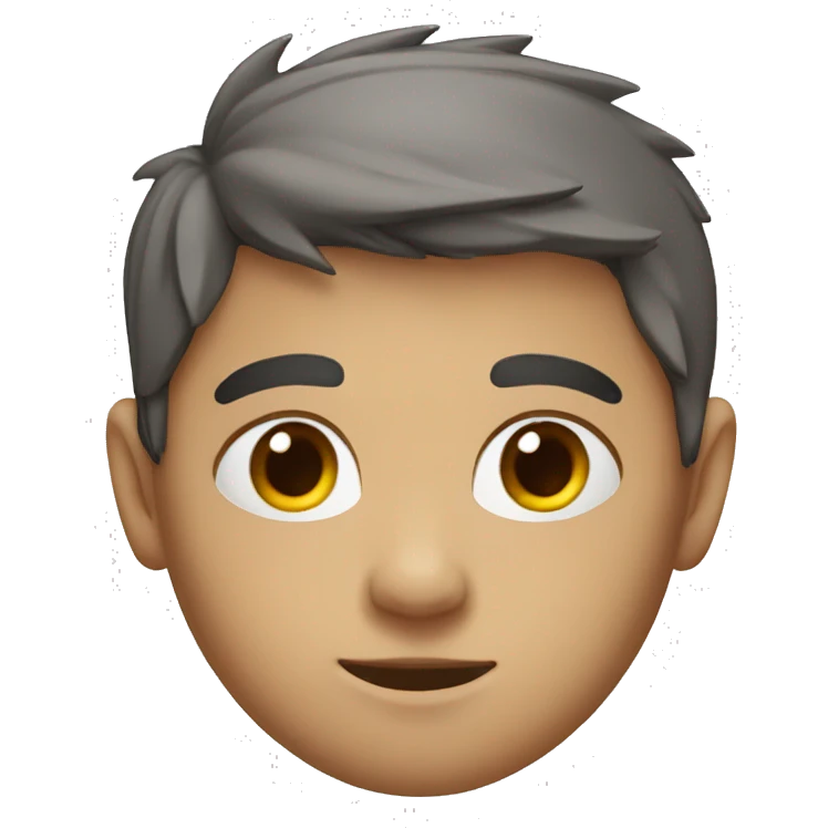A res head boy with scar on his head emoji