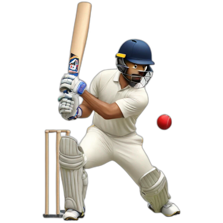 man playing cricket emoji
