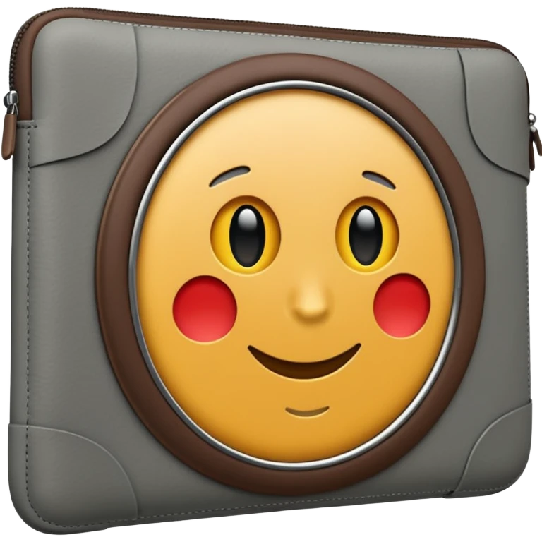 Apple iPad case grey colored emoji