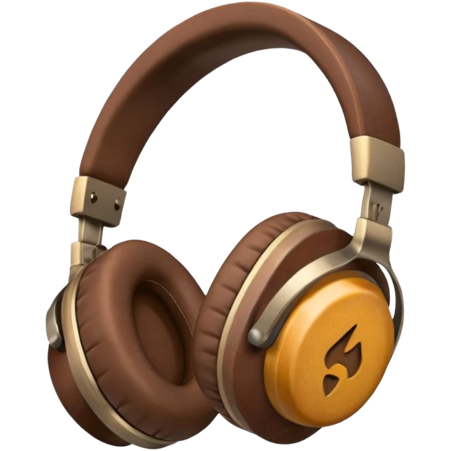 Brown headphones beats emoji