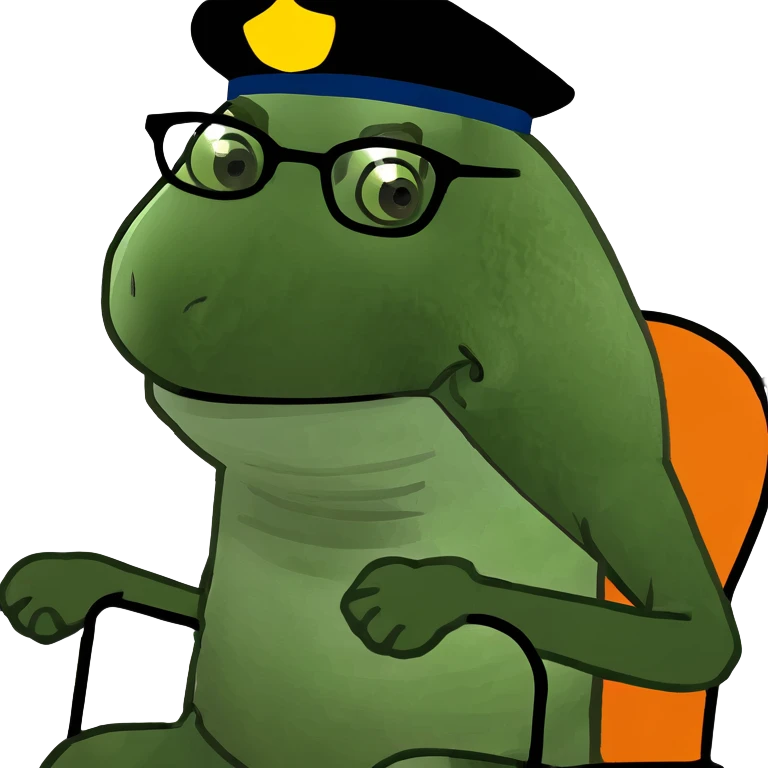 Iguana sitting in a chair emoji