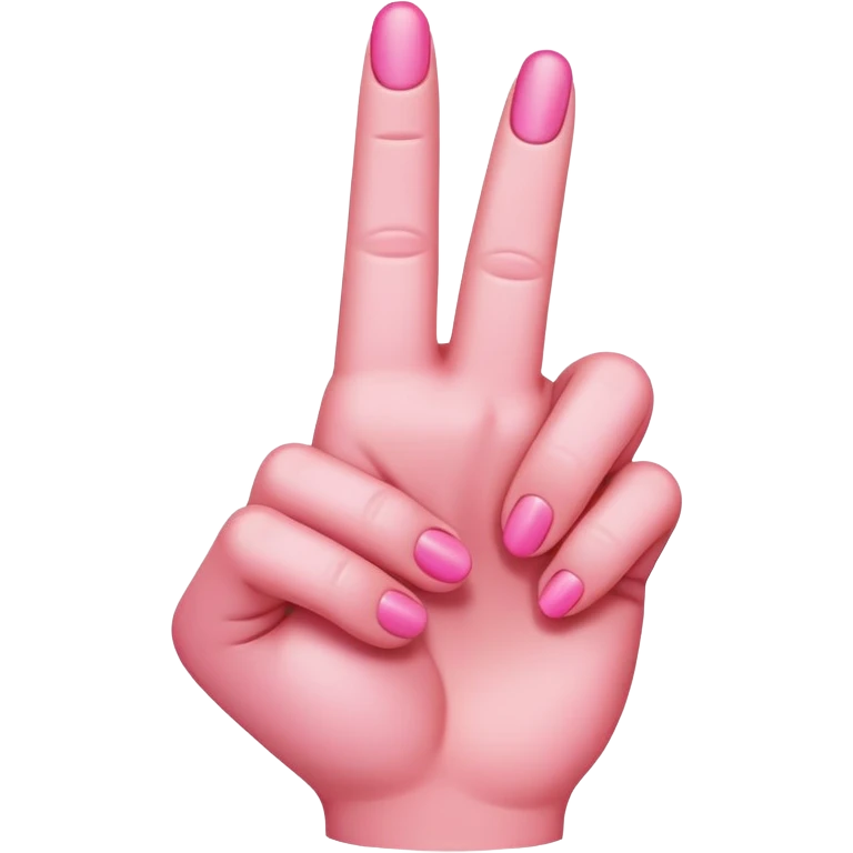 pink middle finger emoji