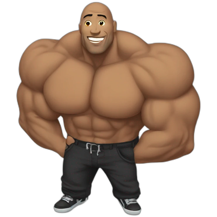 The Rock qui twerk emoji