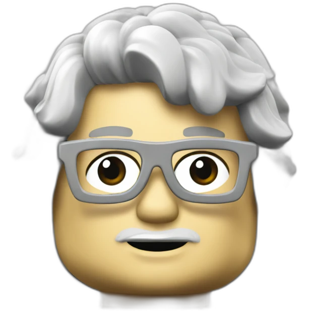 Walyer white play lego emoji