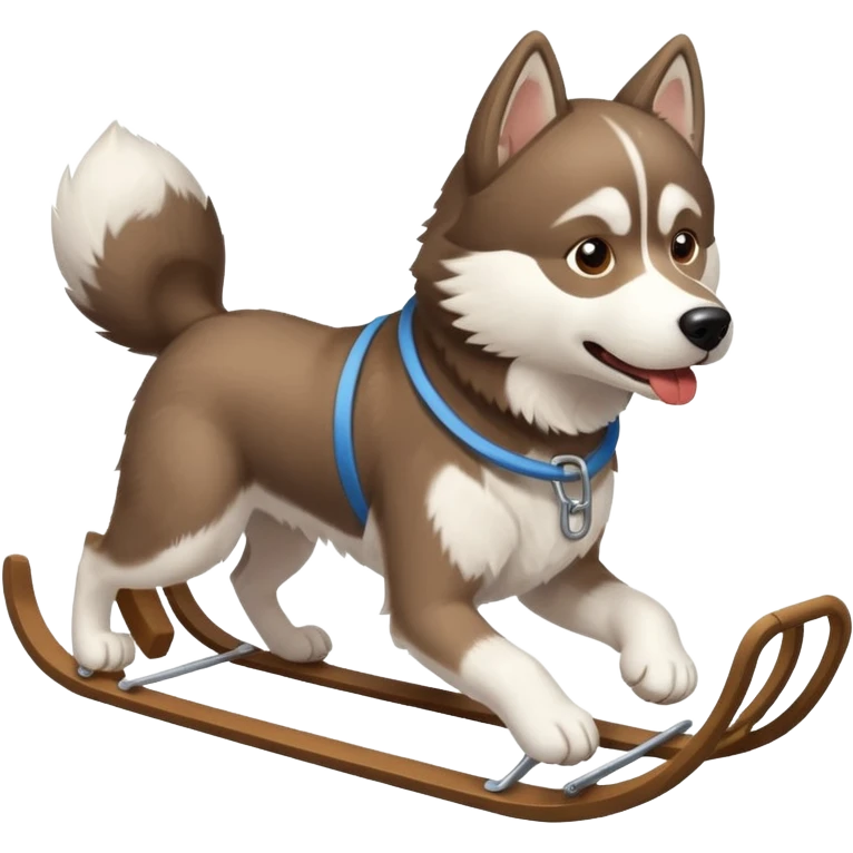 dog with back sled emoji
