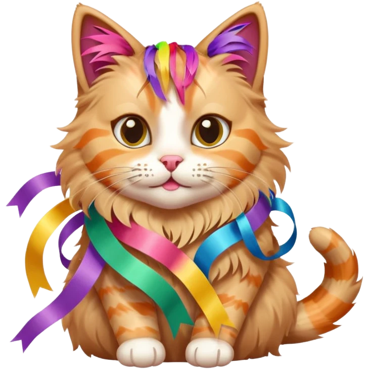 Cat tangled in streamers





 emoji