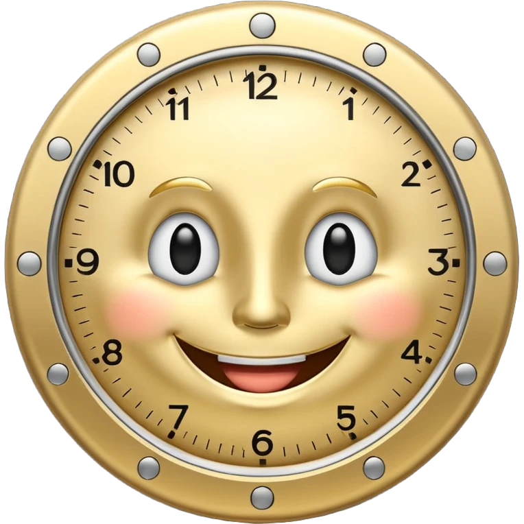 Clock it smile emoji