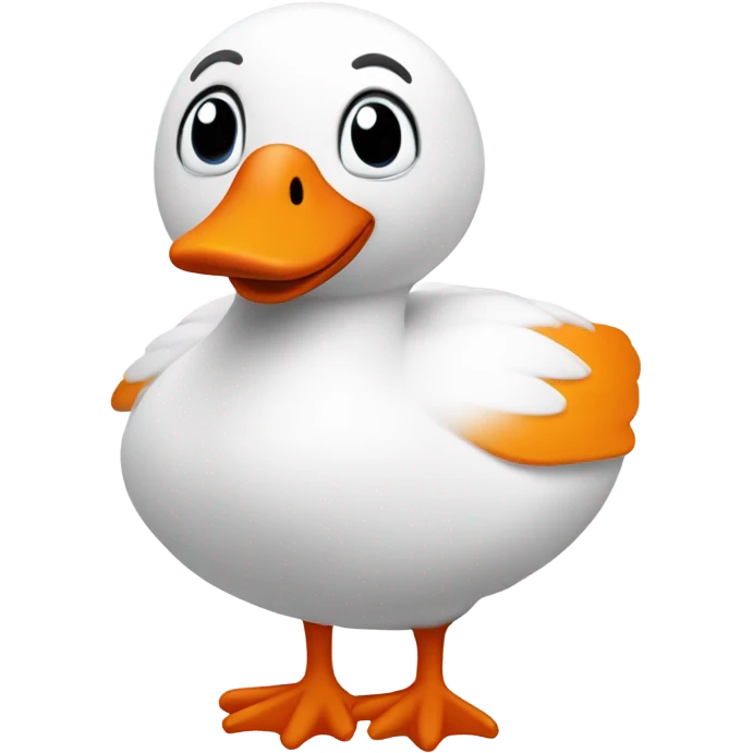 children's toy white goose emoji