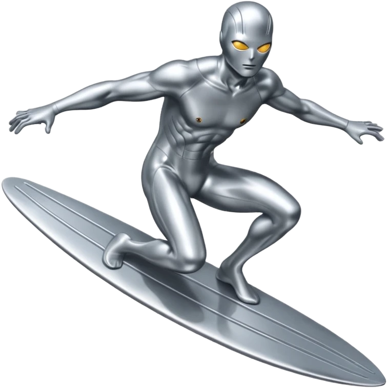 Surfista prateado  emoji