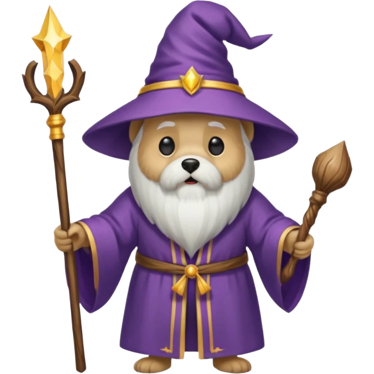 Dog wizard emoji