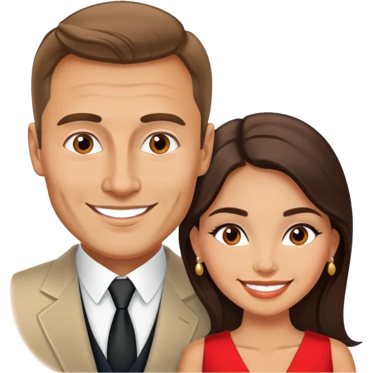Couple having an adventure in Montenegro russian man and elegant  Latina girl  emoji