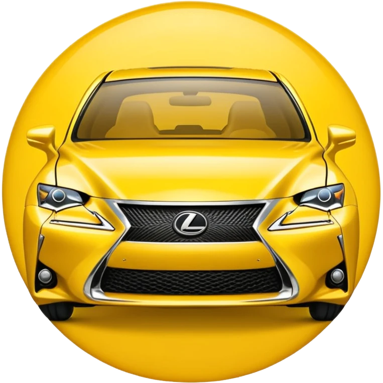 Lexus logo on a yellow circular background emoji