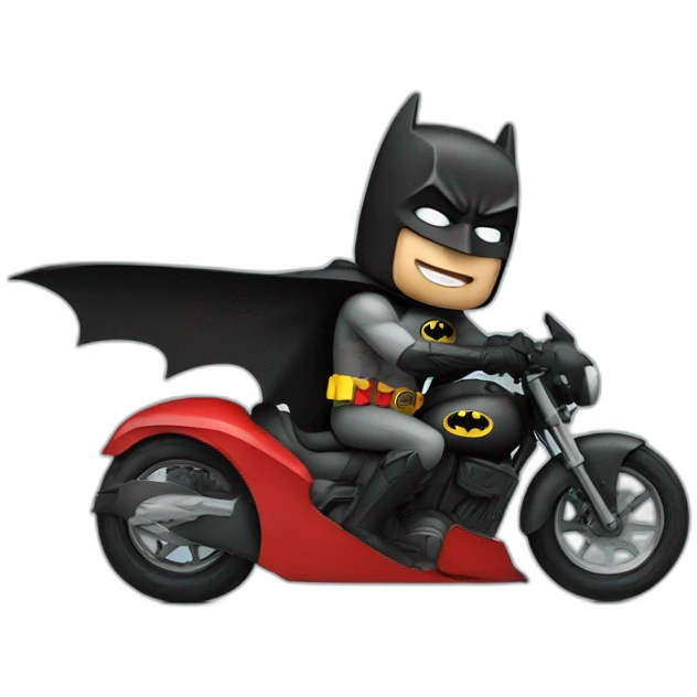 batman riding robin emoji