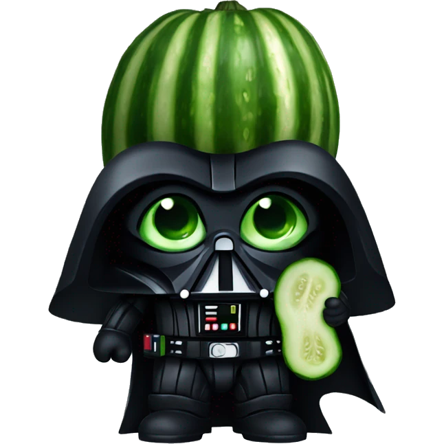 Darth Vader with cucumber  emoji