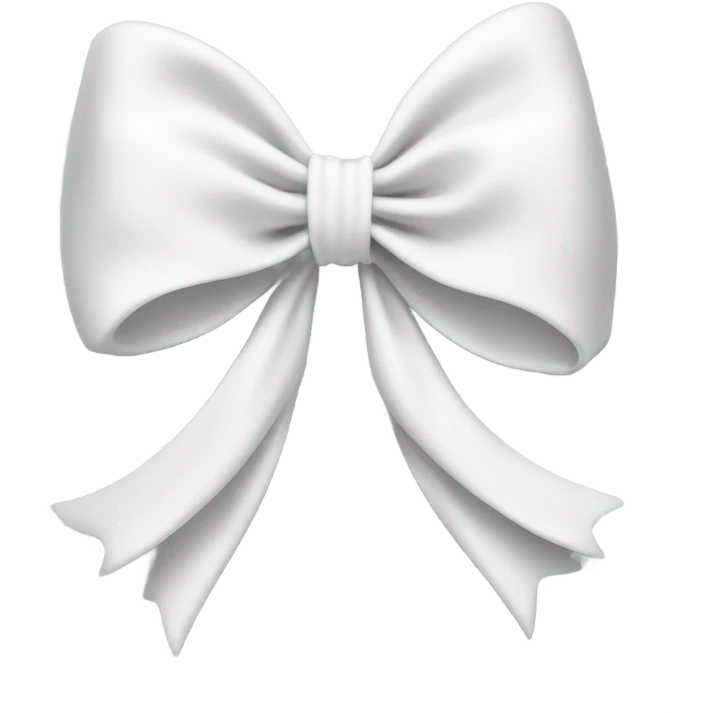 White bow emoji