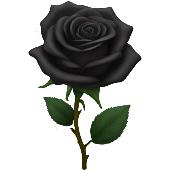 Black rose emoji