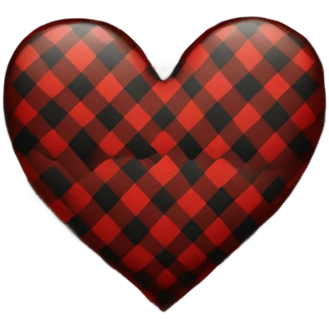 Red and black plade heart  emoji