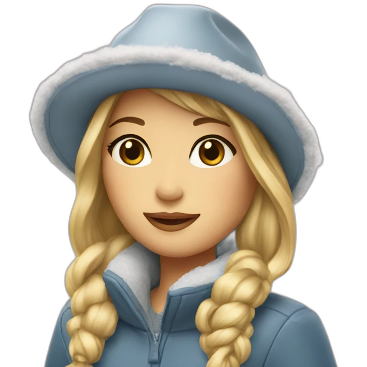 jolie fleur hiver emoji