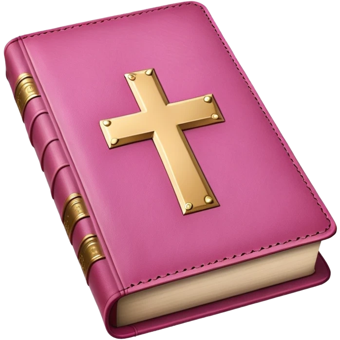 pink bible emoji