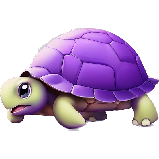 cute purple turtle emoji