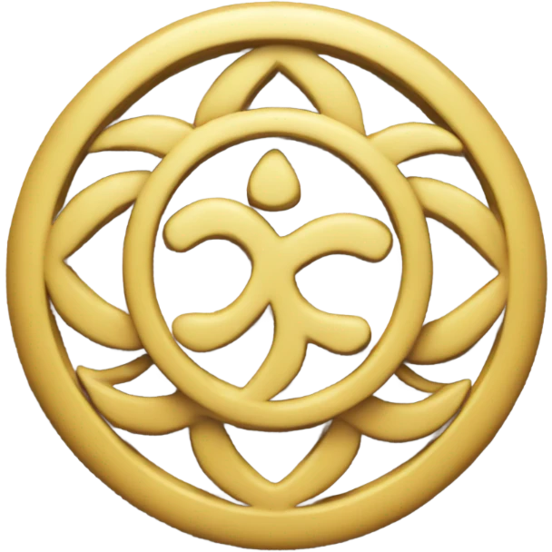 Buddhist peace symbol emoji