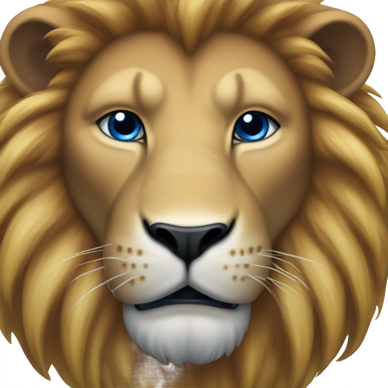Blue lion emoji