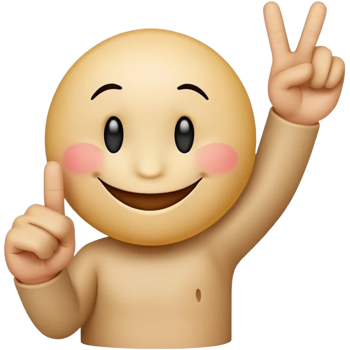 cute smiley face holding up middle finger emoji